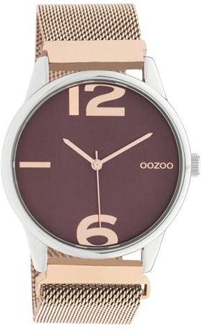 Oozoo Damen Armbanduhr Timepieces Analog Metall Rosegold UOC10868 Analoguhr