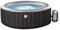 GardWell Whirlpool Round City – para 3 Personas – 105 boquillas de Masaje de Aire – Incluye Bomba de Calor, Cartucho de Filtro, Cubierta de Piscina y Alfombrilla Protectora para el Suelo