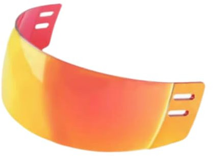 Oshhni Hockeyhelm-Visier, Hockey-Visier verbessert die Sicht und schützt Ihre Augen, Augenschutz für Erwachsene, ROT