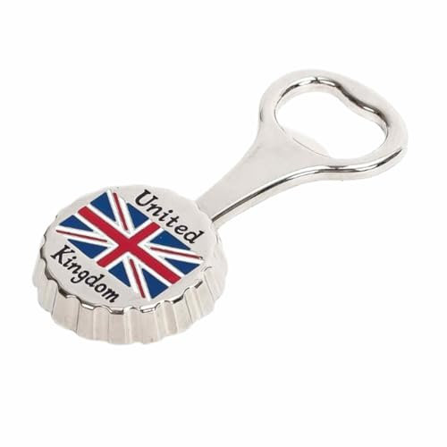 Union Jack Bottle Opener - Bottle Opener Magnet | Coronation of King Charles III Cap Opening Tool Party Supplies, Can Openers Wall Hanging Decor for Home, Kitchen