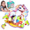Einhorn Geschenk Mädchen 4 5 6 7 8 9 Jahre: Mädchen Einhorn Boden Puzzle Spielzeug - Puzzle ab 3 4 5 6 7 8 9 - Einhorn Spielzeug Glitzernd Grün 45-Teiliges Puzzle