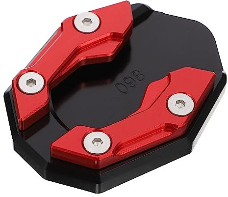 SOLUSTRE Fußseitenständer-Stützplatte motorradständer unterlage Seitenständer Verlängerung Fußseitenständer-Vergrößerungspolster Nummernschild Schrauben Vergrößerungspad für Motorradständer