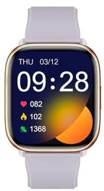 SMARTY 2.0 Digitale Damen-Armbanduhr, automatisch, mit Silikonarmband, SW081D, goldfarben, modern, Gold, Modern