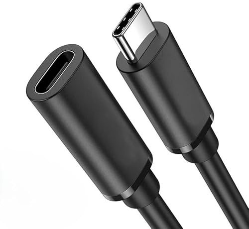 T-ProTek USB-C Verlängerung Kabel Ladekabel Datenkabel Adapter kompatibel für Motorola Moto Z2 Play/G5 Plus/E4
