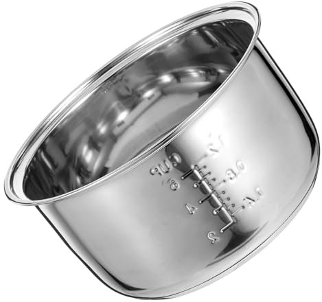 Zerodeko Cuve Intérieure En Acier Inoxydable Pour Cuiseur De Riz 3 L Pot De Remplacement Universel Accessoire De Cuisine