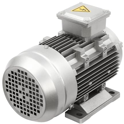 Elektro Motor, 1.5KW 380V Elektromotor, Schutzgrad IP55, Schaftdurchmesser 19mm, 1405 U/min 50Hz Dreiphasen-Motor für Ventilatoren, Pumpen, 34.1x17.5x21.3cm
