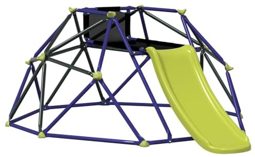 vidaXL Climbing Dome Blue Steel, Garden and Terrace, Durable Climbing Dome, UV-Resistant Materials, Kid's Play Equipment, Backyard Jungle Gym, Outdoor Fun