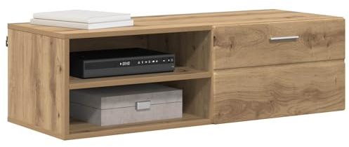 vidaXL Wooden Cabinet Artisan Oak 100.5 x 39 x 30 cm Engineered Wood, Ample Storage, Modern Wooden Cabinet, Rectangular Design, Durable Utility Furniture for Living Room, Indoor Organizational Unit