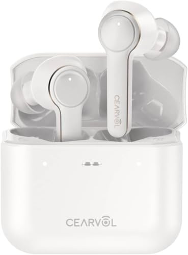Cearvol-Diamond X1 Hearing Amplifiers for Adult, Bluetooth 5.3 Rechargeable Devices, Customizable App Control for Android/iOS, Stream Music/Calls, White