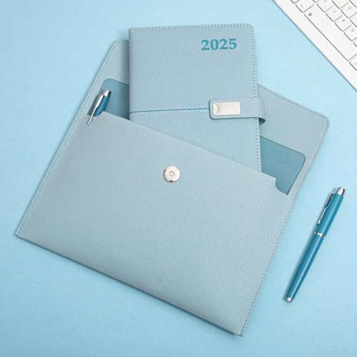 A5-Leder-Notizbuch mit Stift, chinesisches Motto-Kalender, schlanker Einband, professionelle Nähte, mehrere Farben, glattes Schreibpapier für Studenten und Geschäftstreffen, mit eleganter