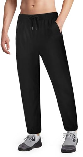 BSBUY Men Tracksuit Bottoms Lightweigt Jogging Trousers Water-Repellent Sweatpants Sports Trousers Gym Running Breathable Men's Joggers with Pockets Drawstring Design Dry Fit Golf Workout Pants