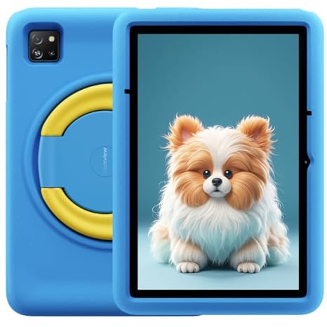 Blackview Tab A6 Kids | Tablet per Bambini 10,1 HD+ IPS | 12GB RAM + 128GB (1TB) | Batteria 5100 mAh | Fotocamera 8MP + 5MP | Android 14 | Wi-Fi | Controllo Parentale | Custodia EVA | Blu Oceano