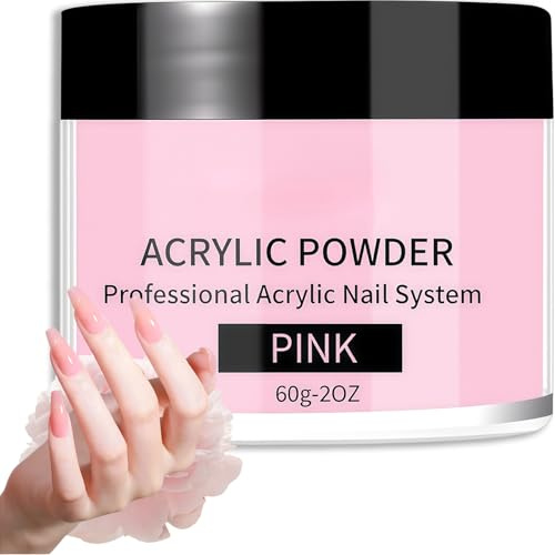 60g Fine Dipping Powder for French Manicure, Natural Pink Foundation Color, No UV/LED Cure Needed, 2oz per Box, Nail Repair & Strengthening Dip Powder