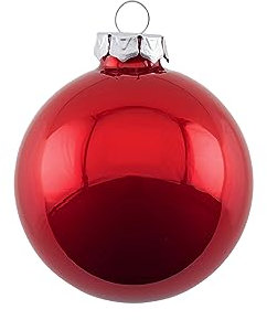 Gift Company Christbaumkugel Opal 8 cm rot