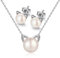 Jiamiaoi Katzen Schmuck Sets Damen Mädchen Katze Geschenk für Katzenliebhaber Ohrstecker Katze Perlenkette Silber 925 Katzen Ohrringe Weihnachts