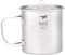 Keith Titanium Mug en Titane à Simple Paroi 550 ml, Ti3206, Mug de Voyage Portable avec Couvercle et Poignée Pliable, Idéal pour le Café, le Camping, la Randonnée, le Bivouac et les Pique-Niques