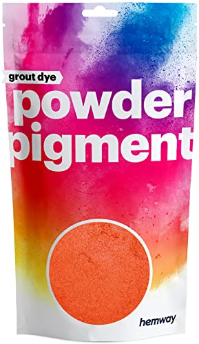 Hemway 50 g / 1.75 oz Metallic Postbox Red Premium Grout Powder | Concrete Coloured Dye Pigment | Render Mortar Powdered Brick Toner | Suitable for Bathroom & Kitchen | High Colour Saturation