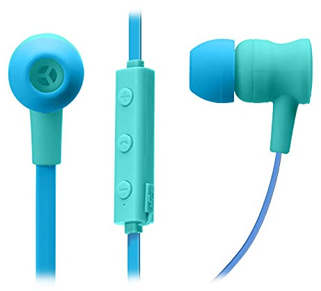 SBS Auricolari wireless con microfono integrato, tasti di risposta/fine chiamata, regolazione volume e cambio traccia, cavetto di ricarica incluso, colore blu