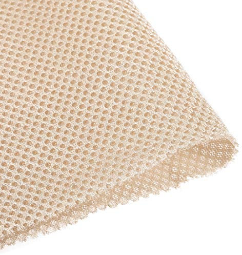sourcing map Beige Speaker Mesh Grill Cloth (not cane webbing) Stereo Box Fabric Dustproof Cloth 50cm x 160cm 20 inches x 63 inches