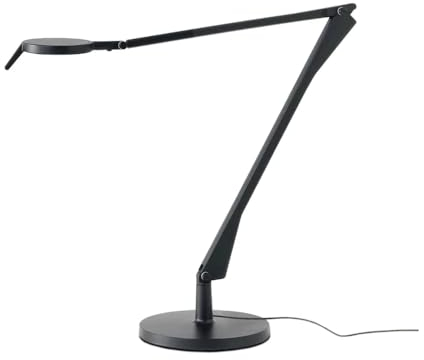 Kartell Aledin Tec Mat, Lampada da scrivania dimmerabile, Nero opaco