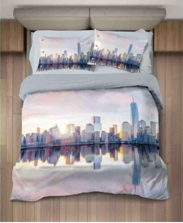 PAGO POCO Bettwäsche New York 100% Baumwolle für Einzelbett Neuheit 2020!!! ! Einzelbett Singolo