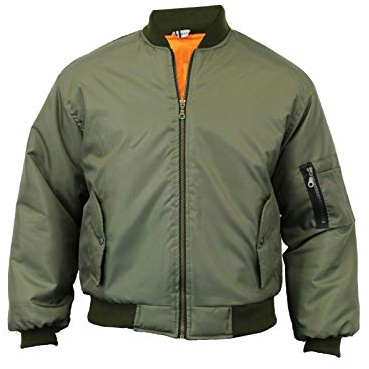 GILLICCI Mens Heavy Padded MA1 Type Army Biker Doorman Bomber Jacket Coat S-5XL