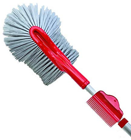 Fercasashop-Ragnatore Universale Unika, Scopa Cattura Polvere per Ragnatele tripla azione con Setole Fitte e Lunghe con manico estensibile cm.300