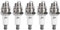 BIKING 5 Stück L7T-Zündstecker für BM6A BPMR7A RCJ6Y RCJ7Y WSR5F 33cc-49cc Trimmer-Gebläse, Eisen, Zündkerze