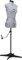 vidaXL Schneiderpuppe Verstellbar Weiblich Schneiderbüste Schaufensterpuppe Torso Mannequin Damenbüste Schaufensterfigur Grau S Größe 33-40