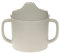LÄSSIG Tasse à boire pour enfants avec anse et couvercle amovible 150 ml/Sippy Cup Uni warm grey