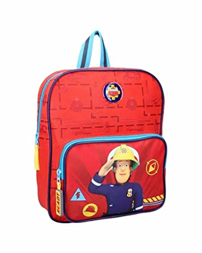 OZABI - Rucksack (Gepäck, Taschen, Schulranzen, Federmäppchen, Regenschirm.) Feuerwehrmann Sam Fantasie, Rucksack 900-2178, 29 x 25 x 9 cm, one size, Casual