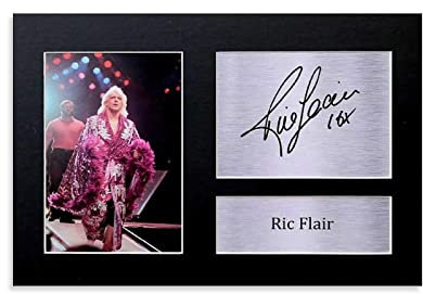 XXJDSK Foto Auf Leinwand RIC Flair Signiertes Autogramm WWF Wrestling (1) Wandkunst Wohnzimmer Poster Schlafzimmer Malerei 60X90cm Kein Rahmen