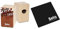 Sela SE 013 Varios Design Snare Cajon mit Sela Snare System, geeignet für Anfänger und Fortgeschrittene, Made in Germany & SE 006 Cajon Pad Black, Sitzauflage, Sitzkissen, Polster für Cajons (26x26cm)