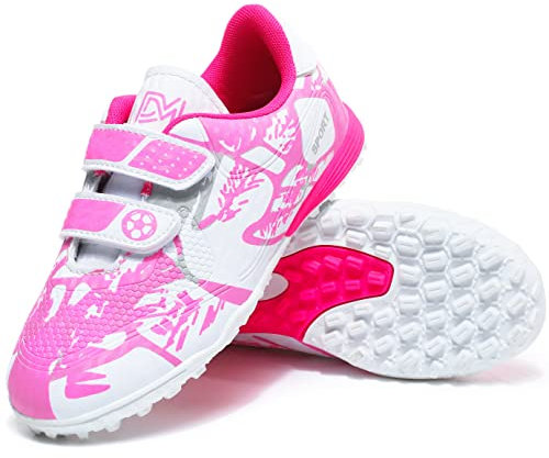 Misswell Boys Football Boots Kids Girls Astro Turf Trainers Junior Soccer Athletics Training Shoes Teenager Outdoor Indoor Sport Shoes Sneakers for Unisex
