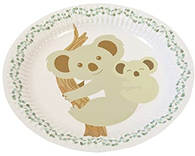 HOBI 6 ASSIETTES CARTON KOALA EUCALYPTUS 18CM