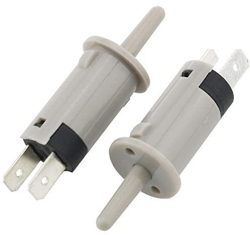 PS-KA5 Momentary Fridge Light Press Button Switch FMHXG 2PCS 15mm Momentary Normally Closed Fridge Switch, Refrigerator Door Light Switch, PS-KA5 AC 250V 1A
