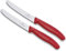 Victorinox | 2 Stück Tafelmesser Swiss Classic | Rot | Tomatenmesser mit Wellenschliff | rostfrei | Swiss Made