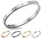 inSCINTILLE Armreif Damen Edelstahl Gold/Silber/Schwarz Starrer Armband Höhe 4/6/8mm, Inklusive Geschenkbox (Höhe: 4 mm - Umfang: 21 cm, Silber - Zirkonia)