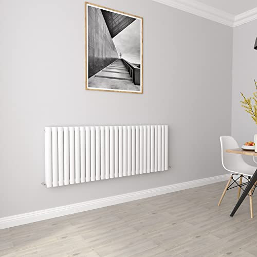 Radiators Horizontal Double Panel Designer White Radiator Central Heating Rad 600x1593mm (w