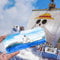 FIYSON Flüssigkeitsdriftflasche Für Kreuzfahrtschiffe - Unsinkable Boot In Einer Box, One Piece – Tausend Sunny Schiff Collection, Never Sink Fluid Drift Schiffs,für Tisch und Auto Dekoration (Stil 2)