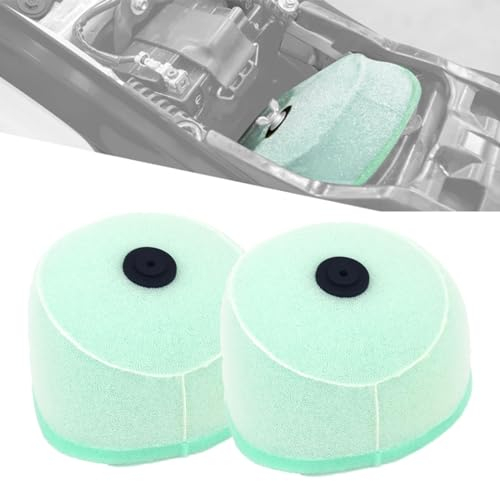 2 Filtri Aria Moto,Filtro Aria di Aspirazione per CR125R CR250R CRF250R CRF250X CRF450R CRF450X YZ125 WR250F YZ250F YZ250 WR400F YZ426F YZ450F