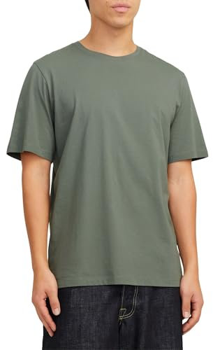 JACK & JONES JJEORGANIC Basic Tee SS O-Neck Noos, T-Shirt, Uomo, Agave Green, M