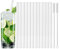 KUBDPQOR 12 Pièces pailles de rechange en plastique réutilisables, avec 2 brosses de nettoyage compatibles, Pailles pour Smoothie, Thé à Bulles, Milk-shake