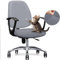 DHXYZZB Stretch Office Chair Covers, Two-Piece Removable Washable Chair Seat Cover Protector Cover with Ties, Universal Armchair Cover Slipcover