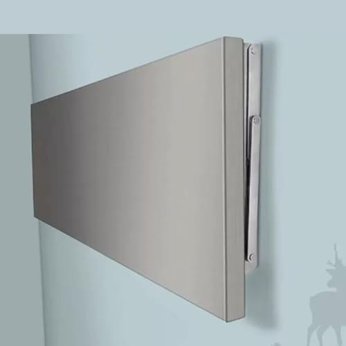 Tavolo pieghevole a muro tavolo ribaltabile pensile tavolo pieghevole pieghevole da parete,Realizzato in acciaio inossidabile 304,superficie in acciaio inossidabile spazzolato da 0,8 mm(Size:70*30cm/2