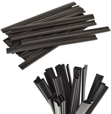 Canuches noires 20 cm écrasées idéales pour cocktail, granit biodégraissables et composables réutilisables