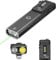 RovyVon E80s EDC Taschenlampe LED Aufladbar 1800 Lumen,Weiße & UV & Grüne Strahl Lichtquelle,mit Seitenlicht,3000mAh Akku,Zwei-Wege-Taschenclip,IP68,für Outdoor,Arbeit,Notfall