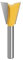 1pc 6mm 1/4 codolo a coda di rondine set di punte for router 14 gradi lavorazione del legno incisione bit fresa for legno(6x19.05)
