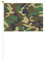 Banderas de mano de dos caras con estampado de camuflaje militar verde para interiores y exteriores, deportes, festivales, eventos