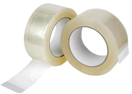 FERCASASHOP Nastro Adesivo Trasparente 50x66 Metri per Imballaggi, Silenzioso, Acrilico Siliconico a Base Acqua